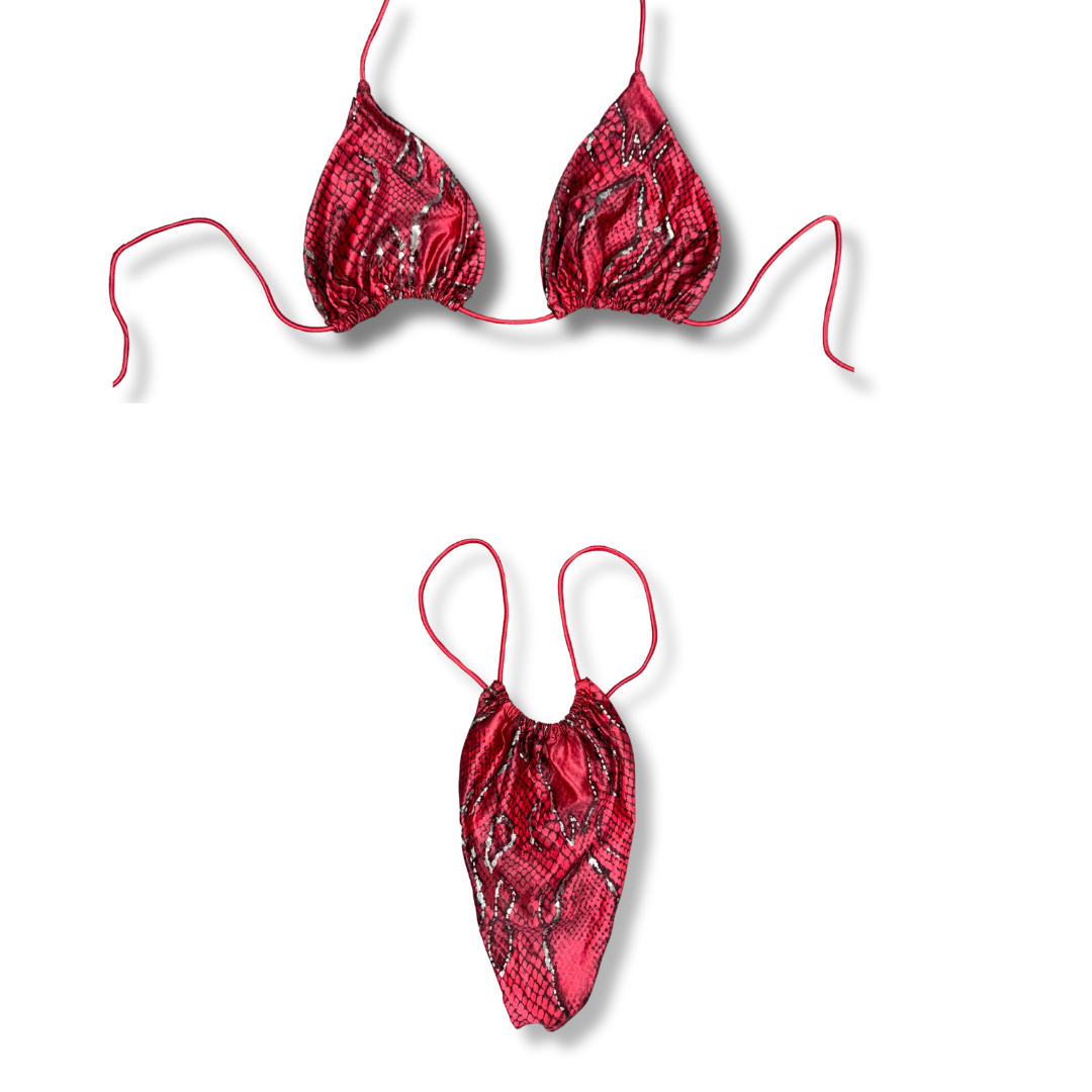 Scarlet Python String Bikini