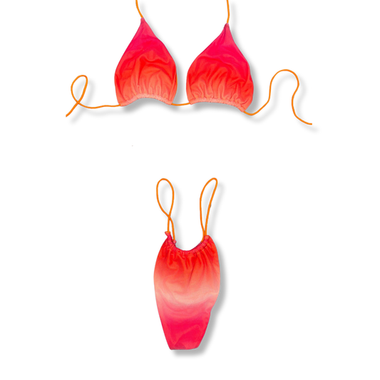 Orange Gradient String Bikini
