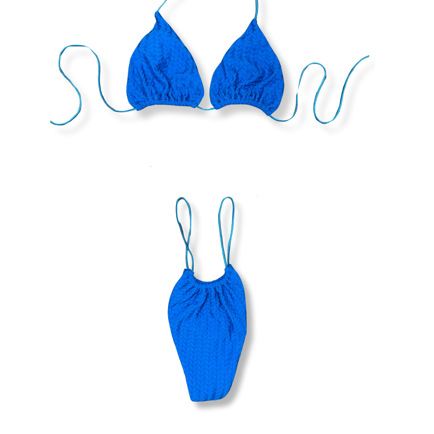 Terry Blue String Bikini