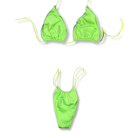 Neon Green String Bikini