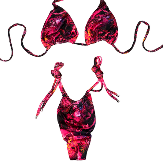 Cosmic Blaze Tie Bikini