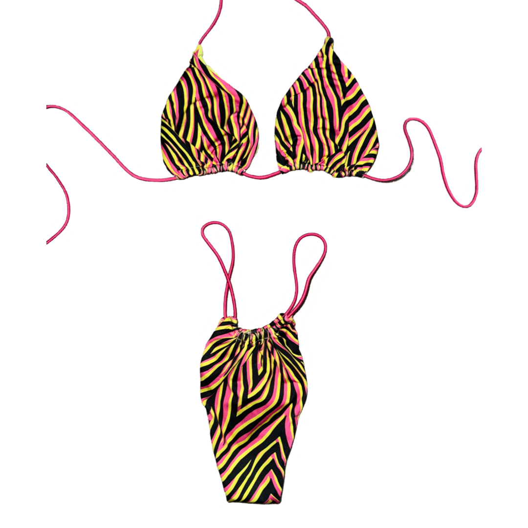 Electric Safari String Bikini