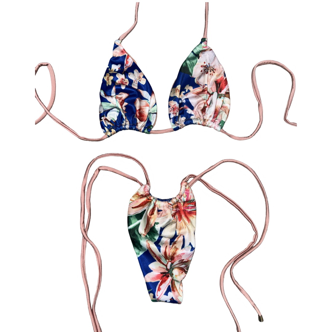 Silk Blossom Tie Bikini