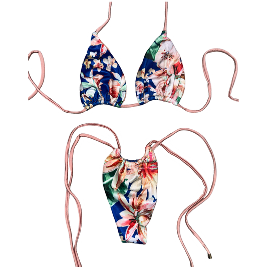 Silk Blossom Tie Bikini