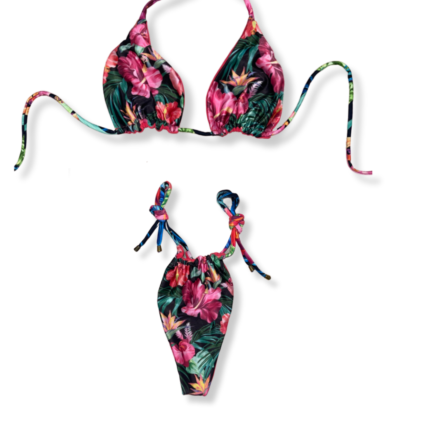 Hibiscus Jungle Reversible Tie Bikini