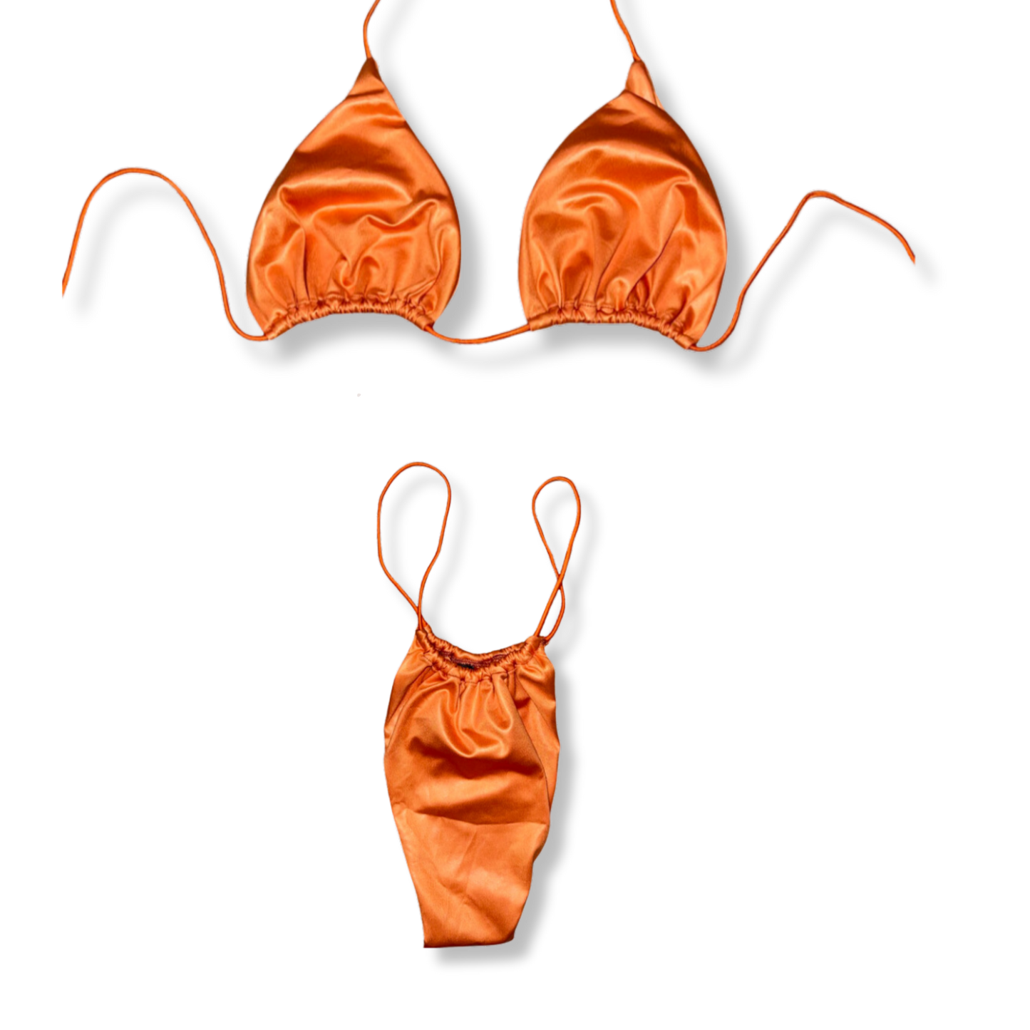 Matte Orange String Bikini