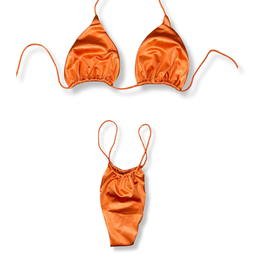 Matte Orange String Bikini