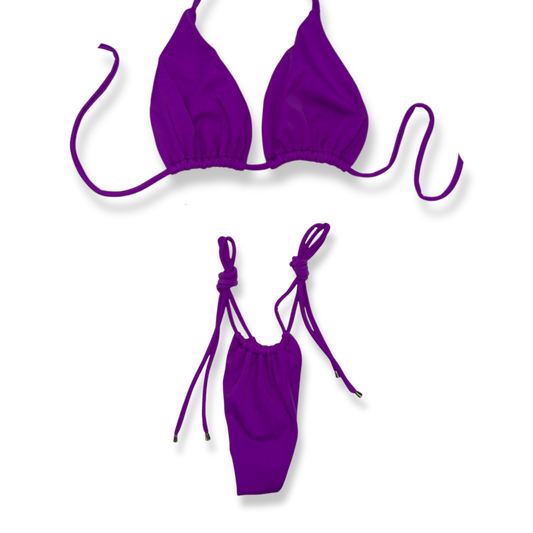 Plum Purple Tie Bikini
