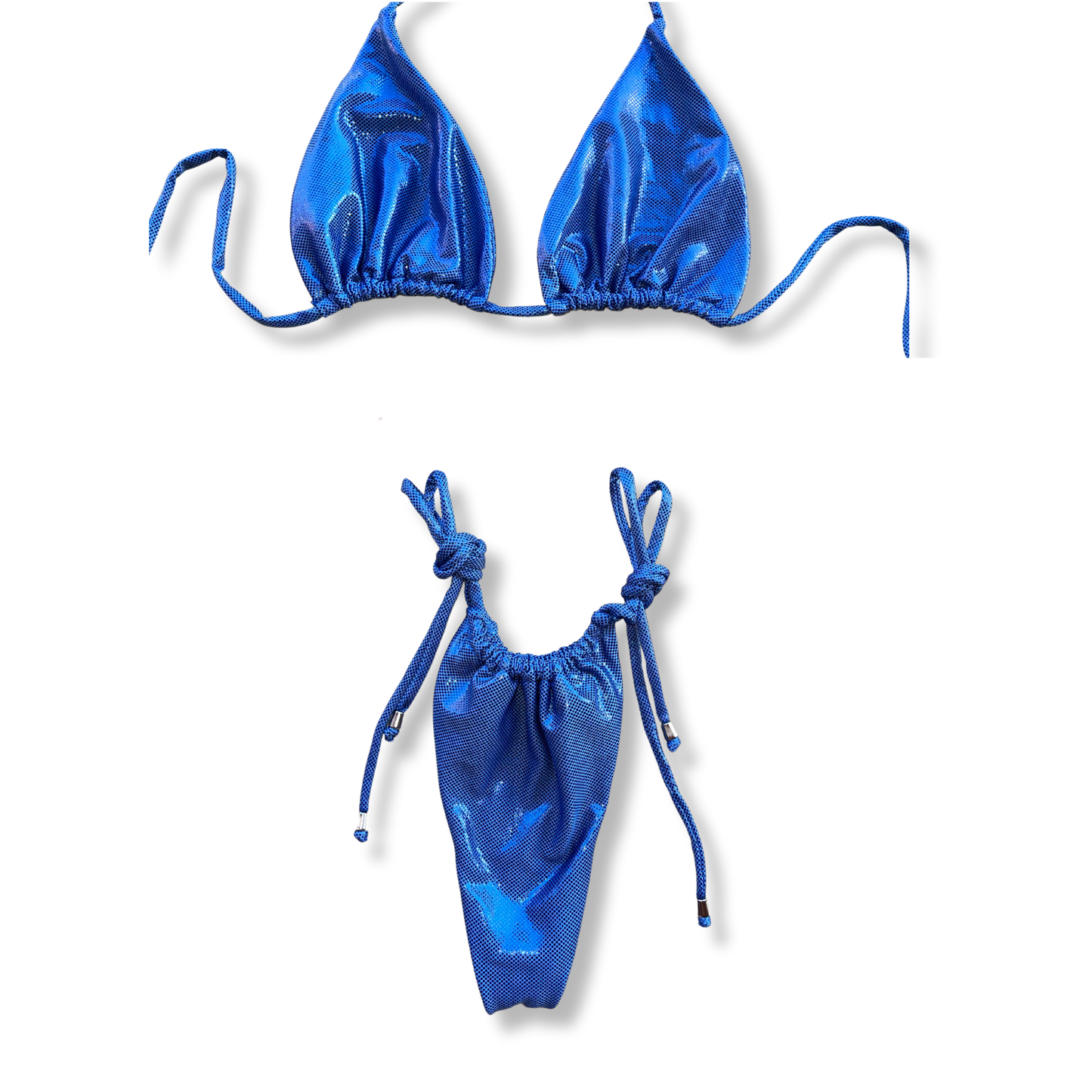 Blue Disco Tie Bikini