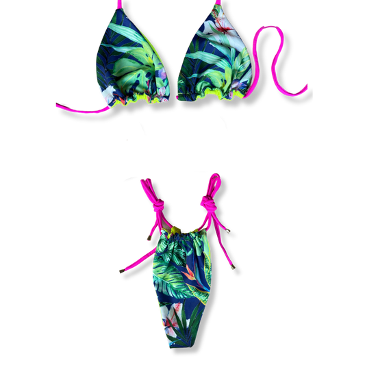 Neon Mel Reversible Tie Bikini