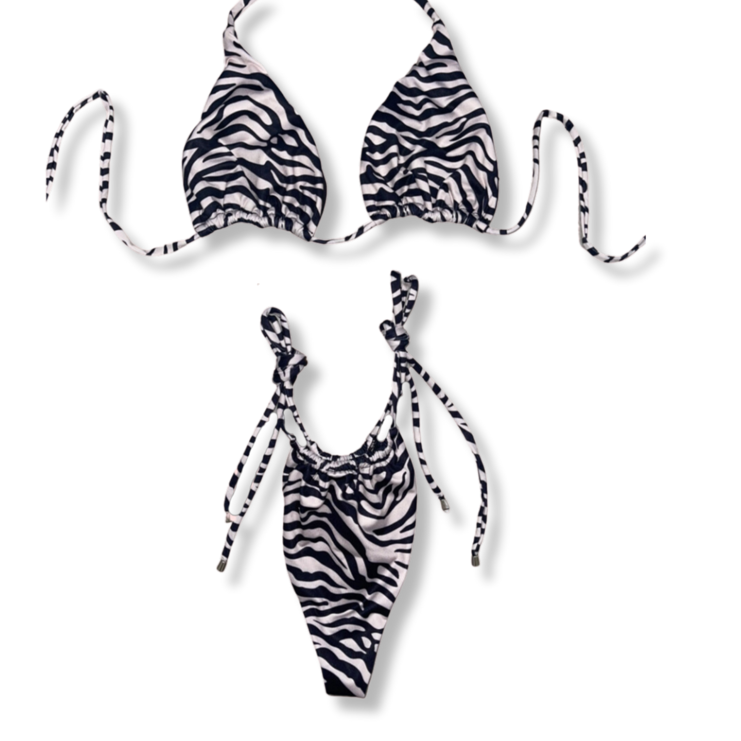 Zebra Print Tie Bikini