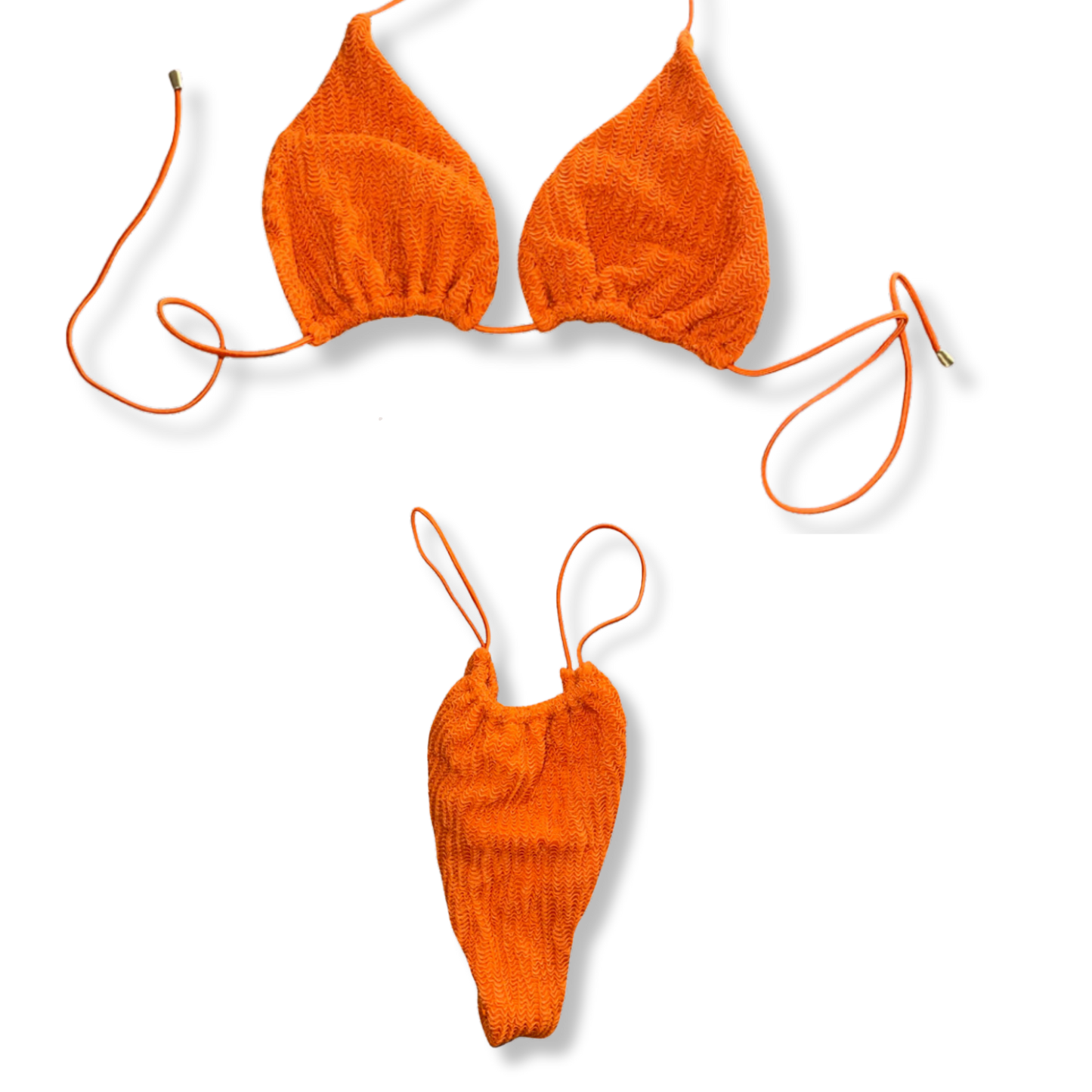 Orange Tuft String Bikini