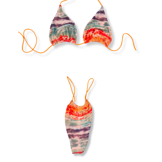Caribbean Sunset String Bikini