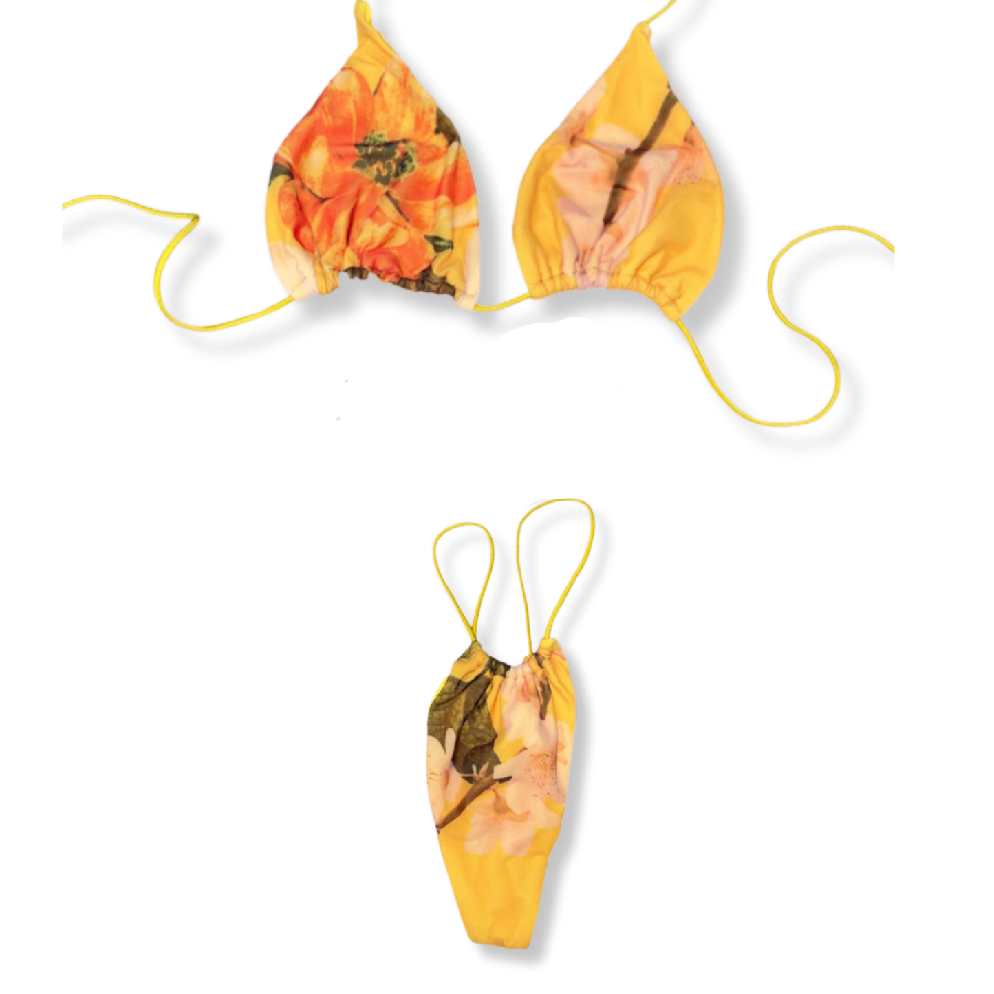 Delicate Yellow String Bikini