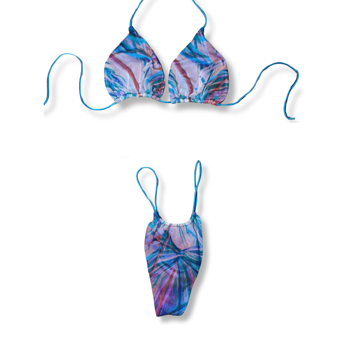 Mystical Tie-Dye String Bikini